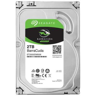 Seagate 2TB BarraCuda SATA 6Gb/s 5400 RPM 64MB Cache 3.5 Inch Desktop Hard Drive