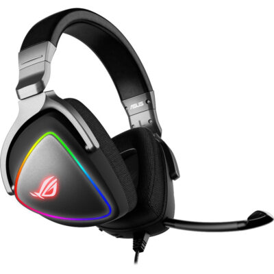 ASUS ROG Delta Gaming Headset with Hi-Res ESS Quad-DAC, Digital Microphone, and Aura Sync RGB Lighting