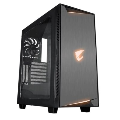 GIGABYTE AORUS AC300W Lite Black Steel/Plastic ATX Mid Tower Computer Case