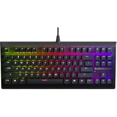 SteelSeries Apex M750 TKL RGB Tenkeyless Mechanical Gaming Keyboard - Aluminum Frame - RGB LED Backlit - Linear & Quiet Switch