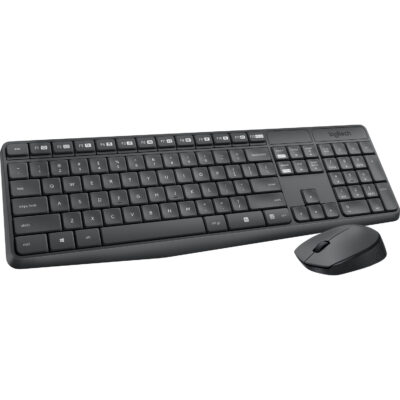 Logitech MK235 Wireless Keyboard and Mouse-Durable
