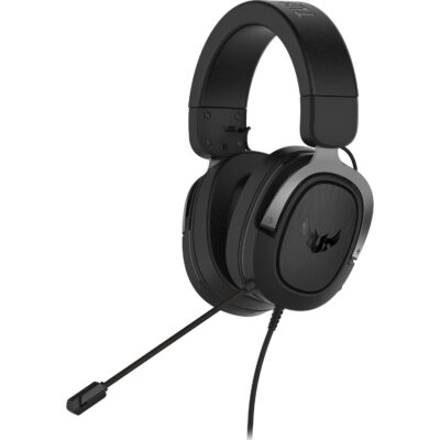ASUS TUF Gaming H3 Gaming Headset for PC, PS4, Xbox One, Mac, Nintendo Switch and Mobile Phones with 7.1 Surround Sound, Powerful Bass, Lightweight Design, Gun Metal