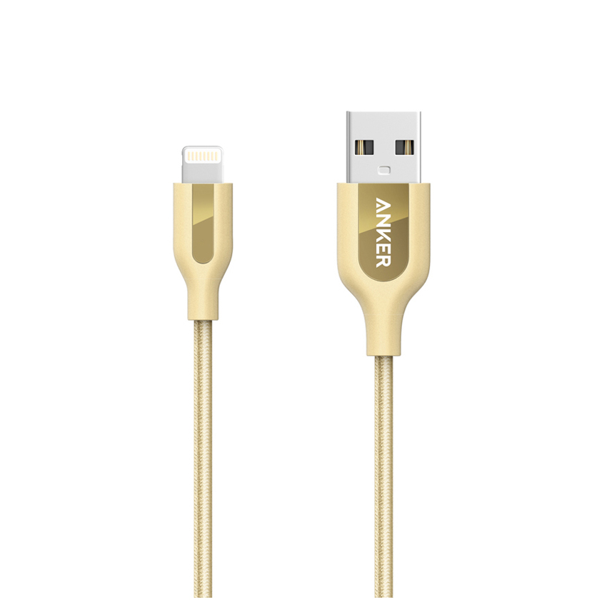Anker PowerLine+ Lightning Cable 3ft Golden Pakistan