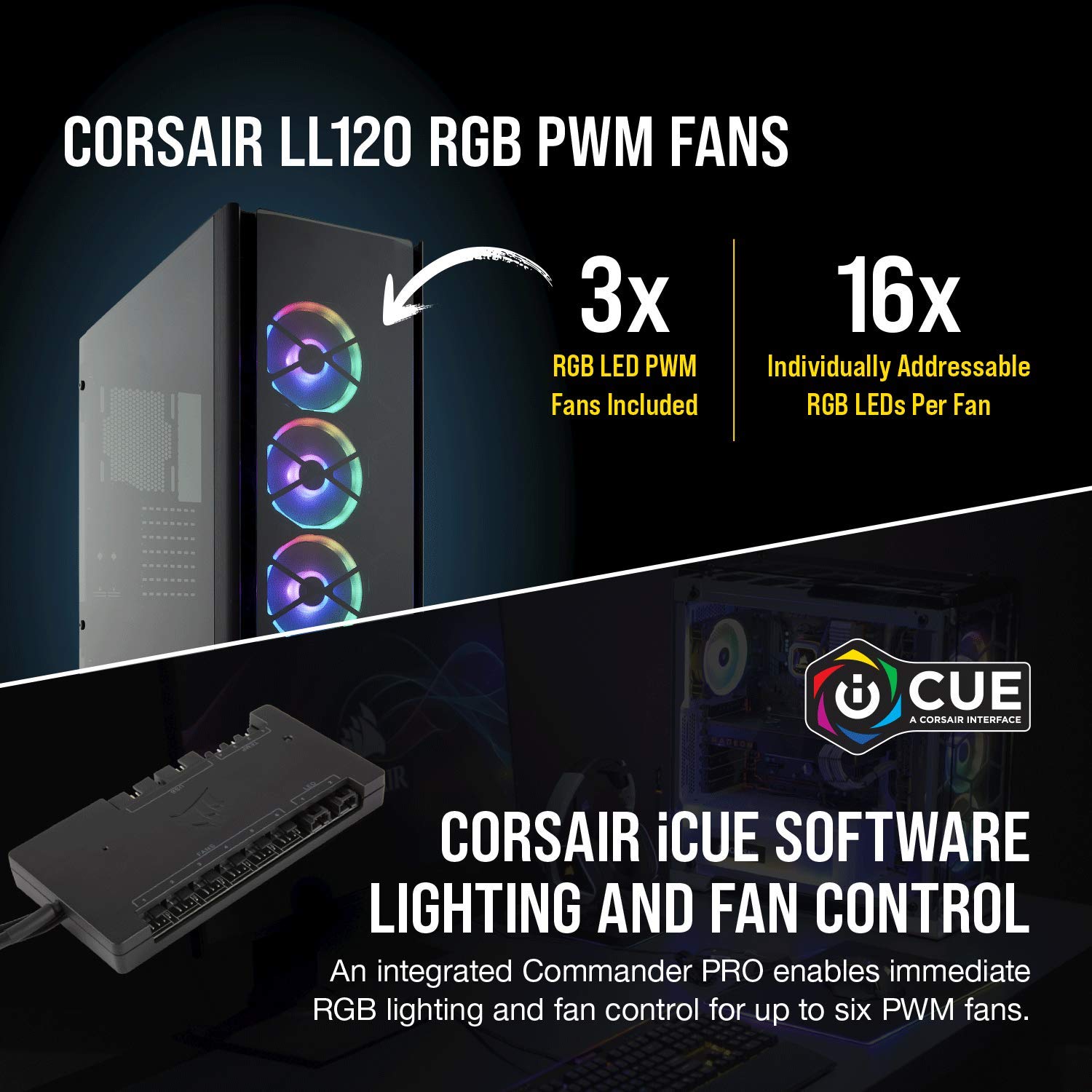 corsair 500d fans