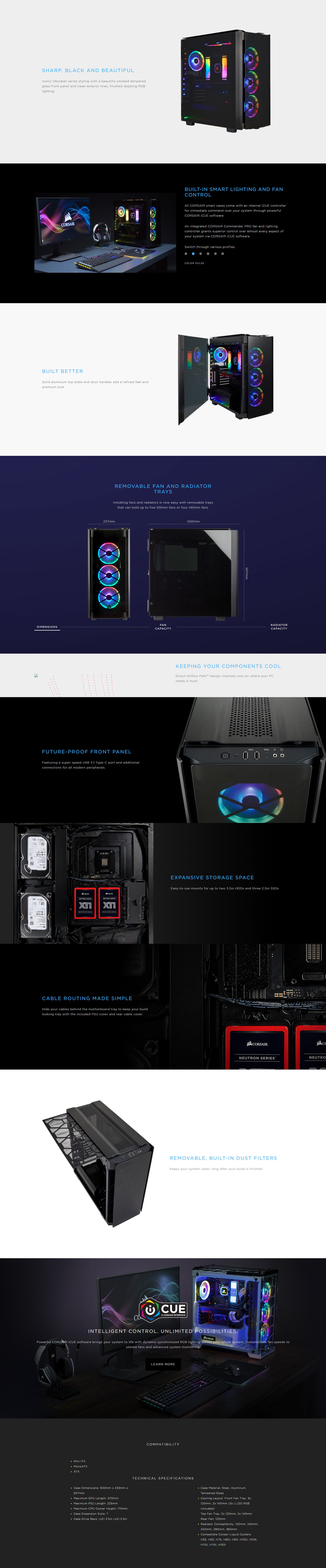 corsair obsidian 500d price in pakistan