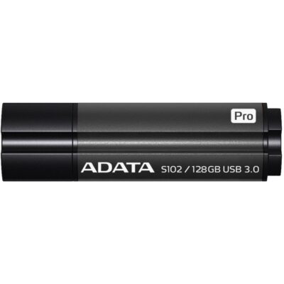 ADATA S102 (128GB) USB 3.0 Flash Drive - Titanium