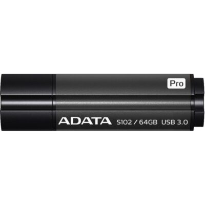 ADATA S102 (64GB) USB 3.0 Flash Drive - Titanium