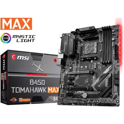 MSI B450 TOMAHAWK MAX AM4 AMD B450 SATA 6Gb/s ATX AMD Motherboard