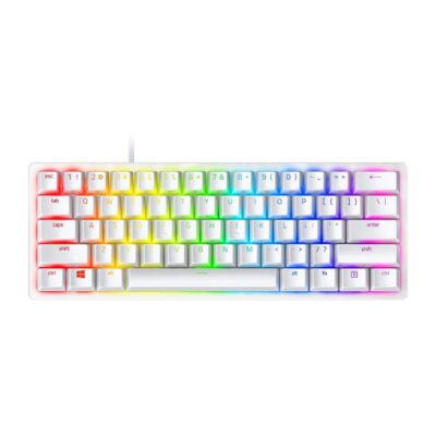 Razer Huntsman Mini – Clicky Purple Optical Switch Gaming Keyboard - White
