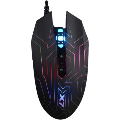 A4tech X77 Oscar Neon Gaming Mouse - Black
