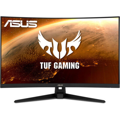 ASUS TUF Gaming VG32VQ1B 32" 1440P HDR Curved Monitor QHD (2560 x 1440), 165Hz (Supports 144Hz), 1ms, Extreme Low Motion Blur, Speaker, FreeSync Premium, VESA Mountable, DisplayPort, HDMI