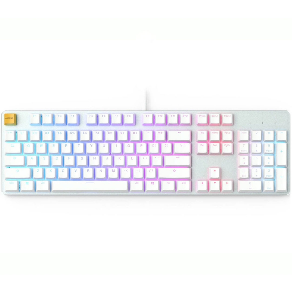 Glorious gmmk rgb mechanical keyboard white ice eezepc 1