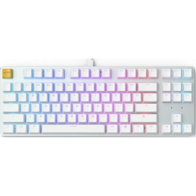 Glorious GMMK Tenkeyless PreBuilt Gaming Keyboard (White)