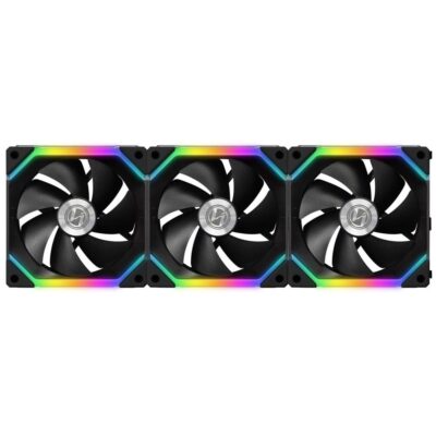Lian Li UNI SL120 120mm RGB Triple Pack Cooling Fan (Black)
