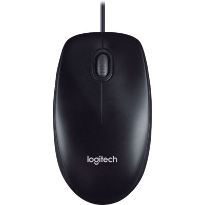 Logitech M100 Optical USB Corded Mouse - Black