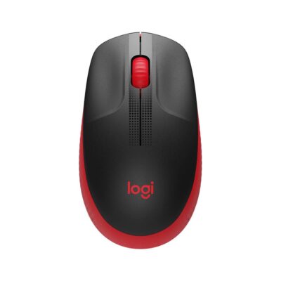 Logitech M190 Full-Size Wireless Mouse (Red)