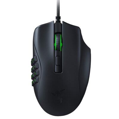 Razer Naga X Wired MMO Gaming Mouse: 18K DPI Optical Sensor - 2nd-gen Razer Optical Switch - Chroma RGB Lighting - 16 Programmable Buttons - 85g - Classic Black