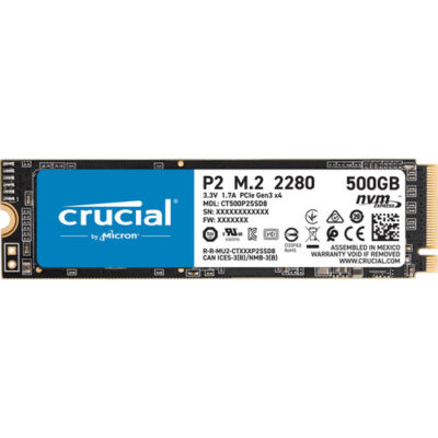 Crucial 500GB P2 NVMe PCIe M.2 Internal SSD