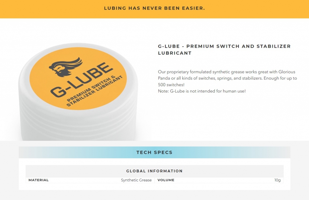 Glorious Lube (GLube) for Mechanical Keyboards and Stabilizers Pakistan