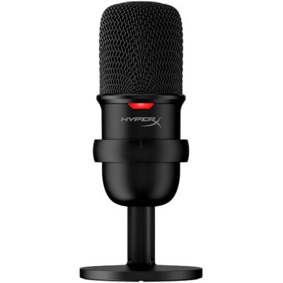 HyperX SoloCast – USB Condenser Gaming Microphone, for PC, PS4, PS5 and Mac, Tap-to-Mute Sensor, Cardioid Polar Pattern, Streaming, Podcasts, Twitch, YouTube, Discord (Used Like New)