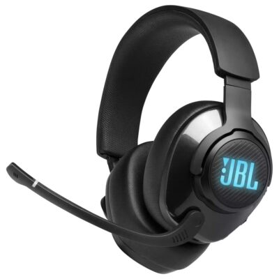 JBL Quantum 400 USB Wired Over-Ear Gaming Headset (Black)