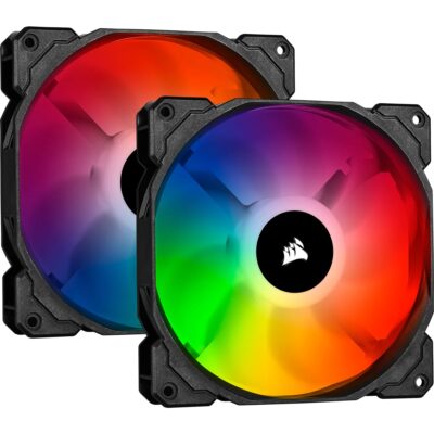 Corsair iCUE SP140 RGB PRO Performance 140mm Dual Fan Kit with Lighting Node CORE
