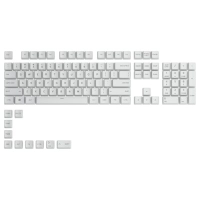 Glorious PBT Arctic White Key Caps For Gaming Keyboard
