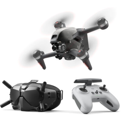 DJI FPV Combo - First-Person View Drone UAV Quadcopter with 4K Camera, S Flight Mode, Super-Wide 150° FOV, HD Low-Latency Transmission, Emergency Brake and Hover - Gray