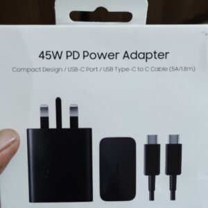 Samsung 45W USB Type-C Fast Charge Wall Charger with Cable (Black)