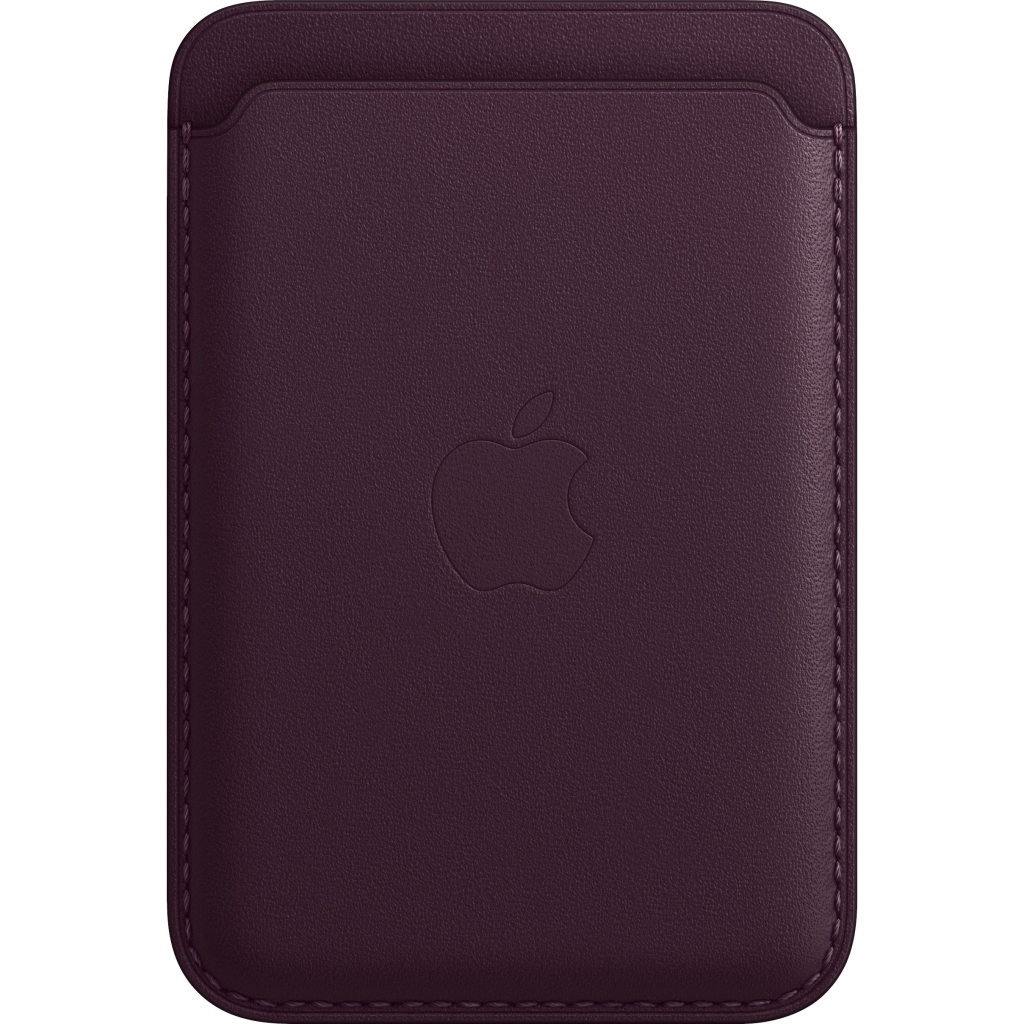 Apple iphone® leather wallet with magsafe dark cherry eezepc 1
