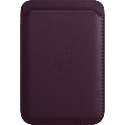 Apple iPhone Leather Wallet with MagSafe – Dark Cherry