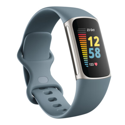 Fitbit Charge 5 Fitness & Health Tracker (Steel Blue / Platinum Stainless Steel)