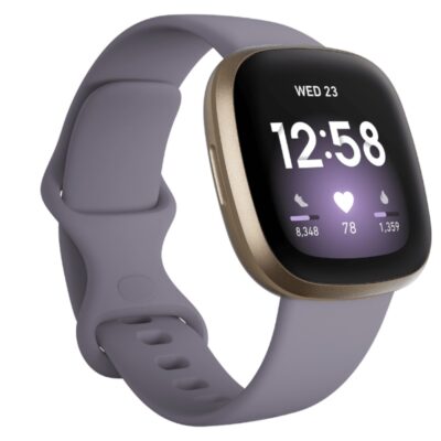 Fitbit Versa 3 GPS Smartwatch (Thistle/Soft Gold Aluminum)