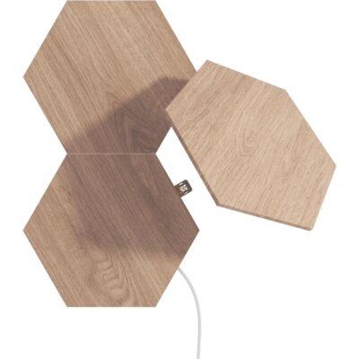 Nanoleaf Elements Wood Hexagon Expansion Pack 3 Panels