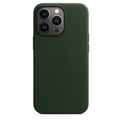 Apple iPhone 13 Pro Leather Case with MagSafe – Sequoia Green