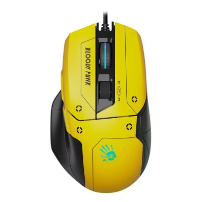 Bloody W70 Max Punk Yellow RGB Gaming Mouse