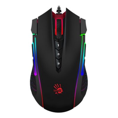 Bloody J90s Activated RGB Gaming Mouse - Black