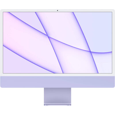 Apple 24″ iMac with M1 Chip 8 Core with Touch ID (Mid 2021, Purple)