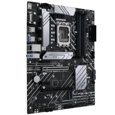 ASUS PRIME B660-PLUS D4 LGA 1700 (Intel 12th Gen) ATX Motherboard (PCIe 4.0, DDR4, 3xM.2 slots, 2.5Gb LAN, rear USB 3.2 Gen 2x2 Type-C, front USB 3.2 Gen 1 Type-C)