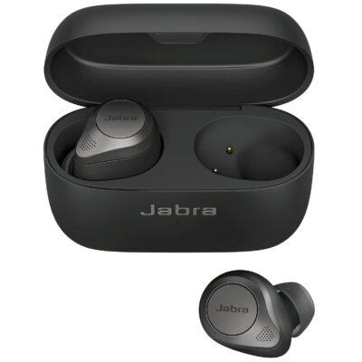 Jabra Elite 85t True Wireless Earbuds With Advanced Active Noise Cancellation And Wireless Charging Case - Grey