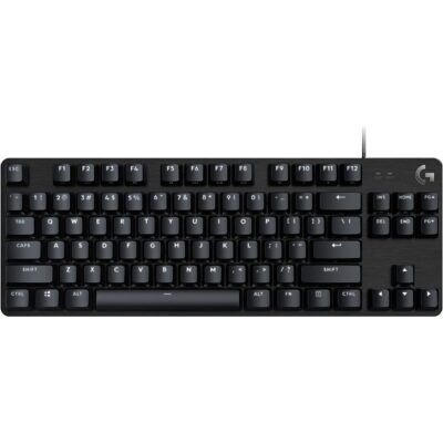 Logitech G413 TKL SE Mechanical Gaming Keyboard - Compact Backlit Keyboard with Tactile Mechanical Switches, Anti-Ghosting, Compatible with Windows, macOS - Black Aluminum