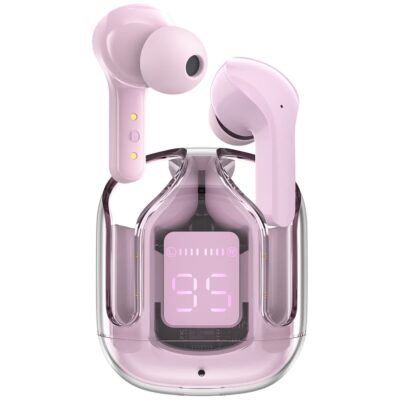 Acefast Crystal T6 True Wireless Earbuds (Pink Lotus)