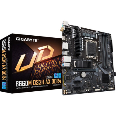 Gigabyte B660M DS3H AX DDR4 LGA 1700 Micro-ATX Motherboard