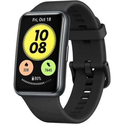 HUAWEI Watch FIT New Health and Fitness Smartwatch, 1.64" AMOLED Display, 10 Days Battery Life, All-Day SpO2 Monitoring, 5 ATM Waterproof, for Android Phone (Graphite Black)