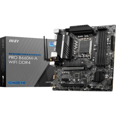 MSI PRO B660M-A WIFI DDR4 LGA 1700 M-ATX Motherboard