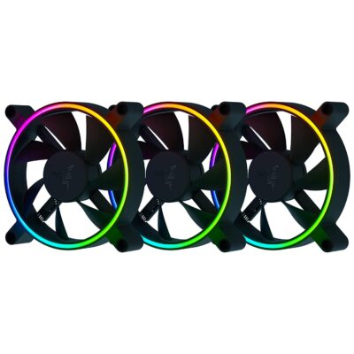 Razer Kunai Chroma RGB 120MM LED PWM Performance Fan - (Three Pack)