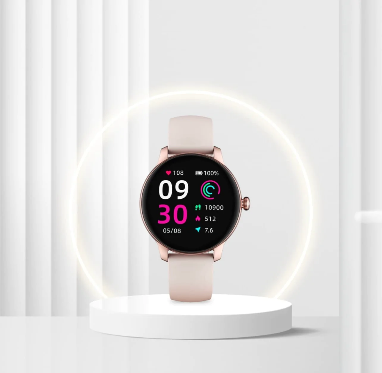 KIESLECT LADY SMART WATCH L11 ROSE PINK price in pakistan eezepc long 3