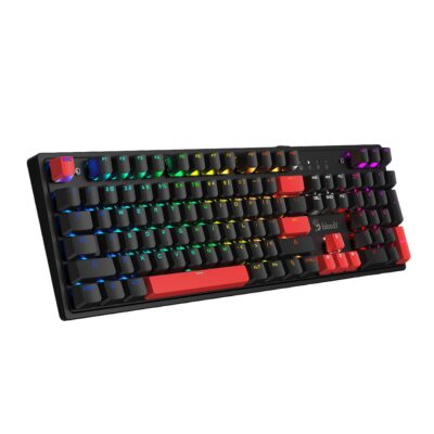 Bloody S510N RGB Mechanical Switch Neon Gaming Keyboard - Fire Black