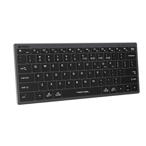 A4tech Fstyler FBX51C Dual Mode Wireless Compact Keyboard Grey - Pakistan