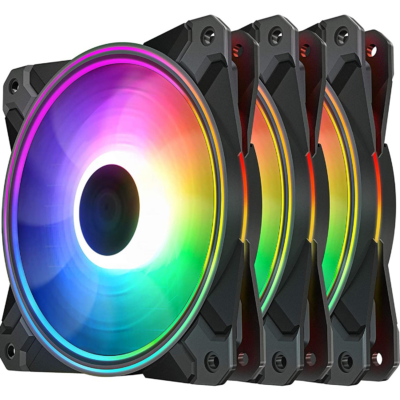 DeepCool CF120 Plus (3 Fan Pack) ARGB Fan Kit (Black)